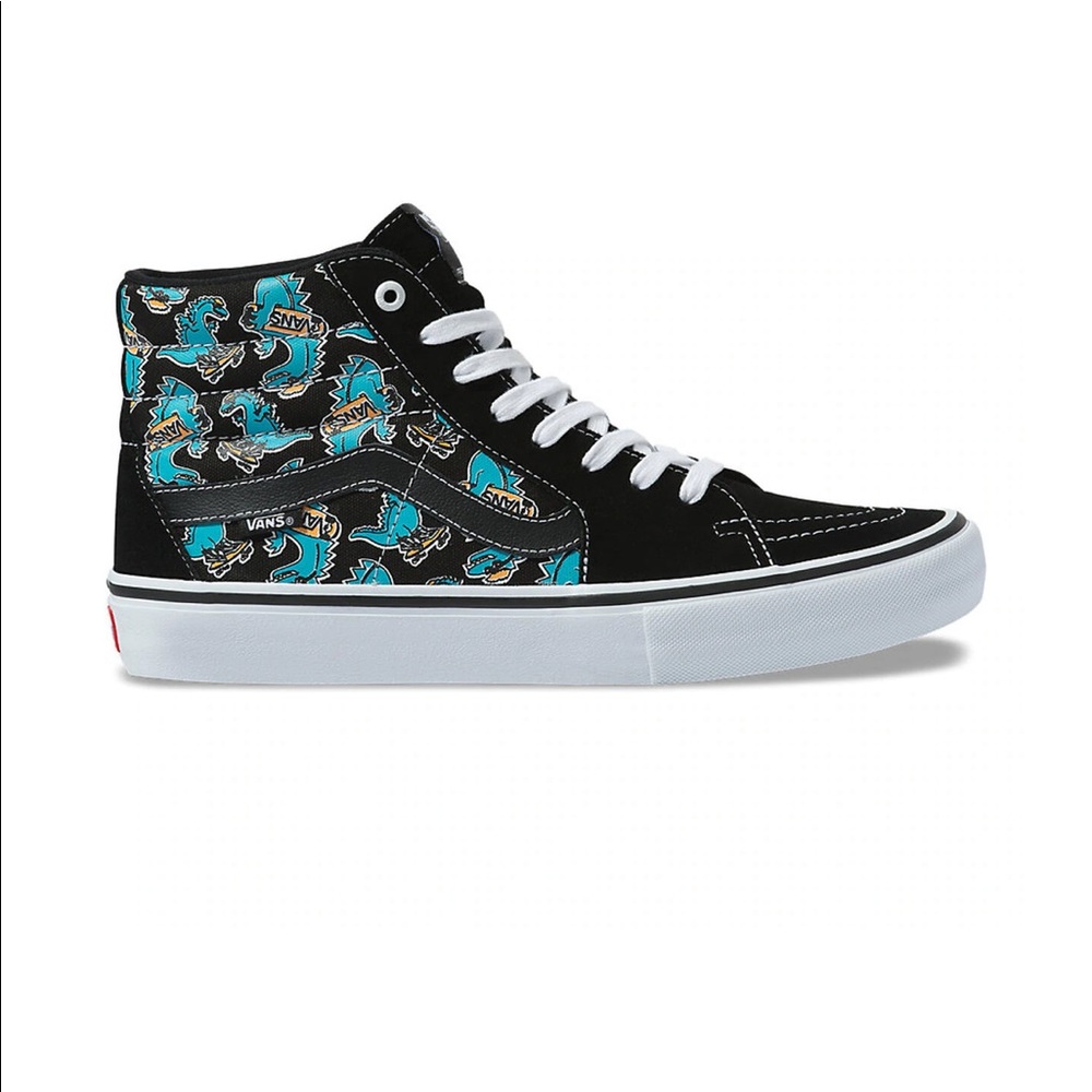 Rare Kids 3.5 High Top Dinosaur Vans